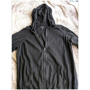 Black zip-up hoodie